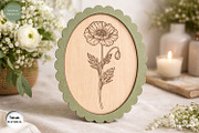 Scalloped Flower Frame SVG Bundle, a Decorative Illustration by svgocean (Thumbnail 13 of 13)