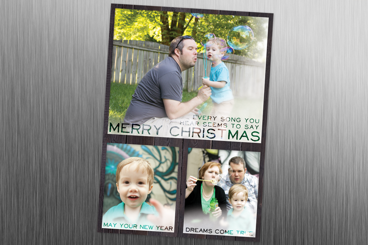Frosted: 5x7 Xmas Card Template, a Card Template by Saunter Studios (Photo 3 of 3)