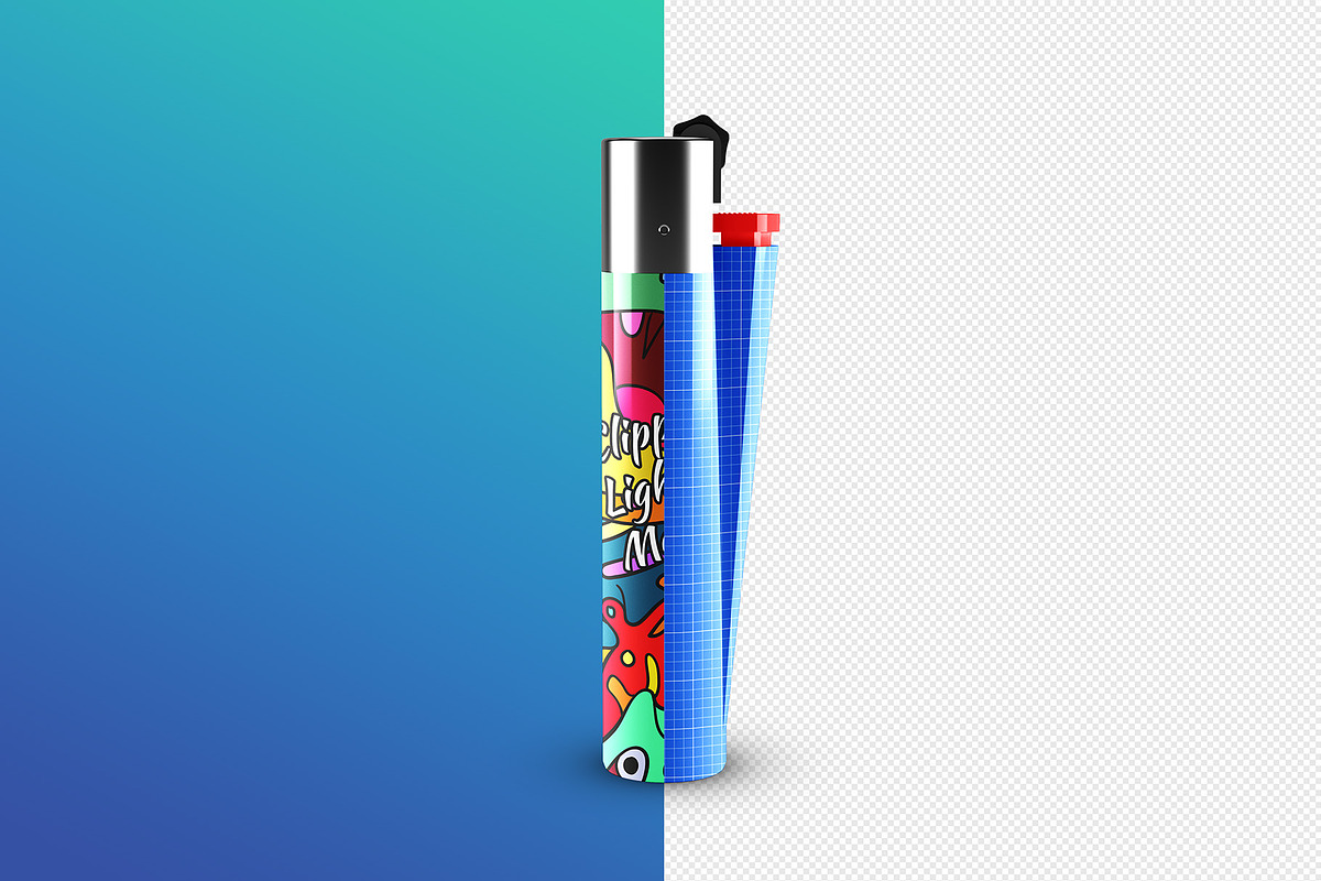 Clipper Lighter Mockup - 7 views, a Merchandise Mockup by Illusiongraphic (Photo 10 of 17)