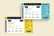 Airline Boarding Pass Ticket Templat, a Stationery Template by BrandPacks (Thumbnail 4 of 5)