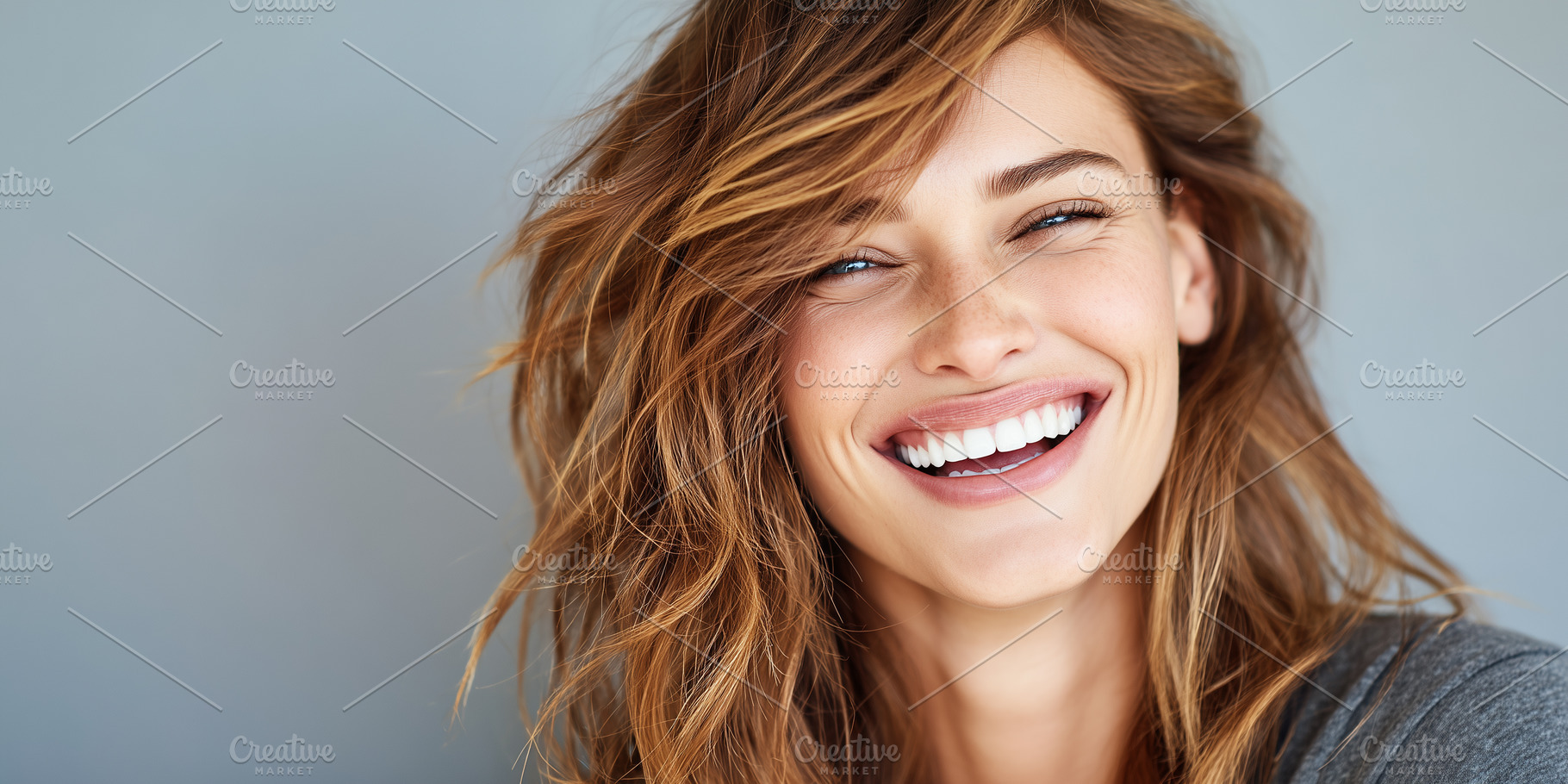 Smiling young woman with natural, a Person Photo by MistyDay