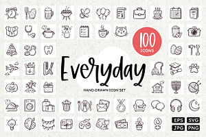 Everyday & To-Do Doodle Icons, an Outline Icon by insemar