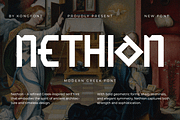 Nethion – Modern Greek Font, a Handwritten Font by overlaytemplates (Thumbnail 1 of 5)
