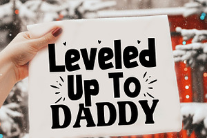 Leveled Up To Daddy T shirt, a Graphic by crative8112