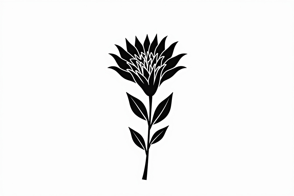 Black Floral Silhouette Set, an Illustration by balal (Photo 15 of 21)