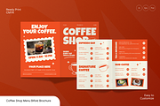 Coffee Shop Menu Bifold Brochure, a Brochure Template by Annora Studio (Thumbnail 1 of 6)