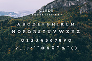 Clyde | A Vintage Slab Serif Family, a Slab Serif Font by Zone 6 (Thumbnail 2 of 8)