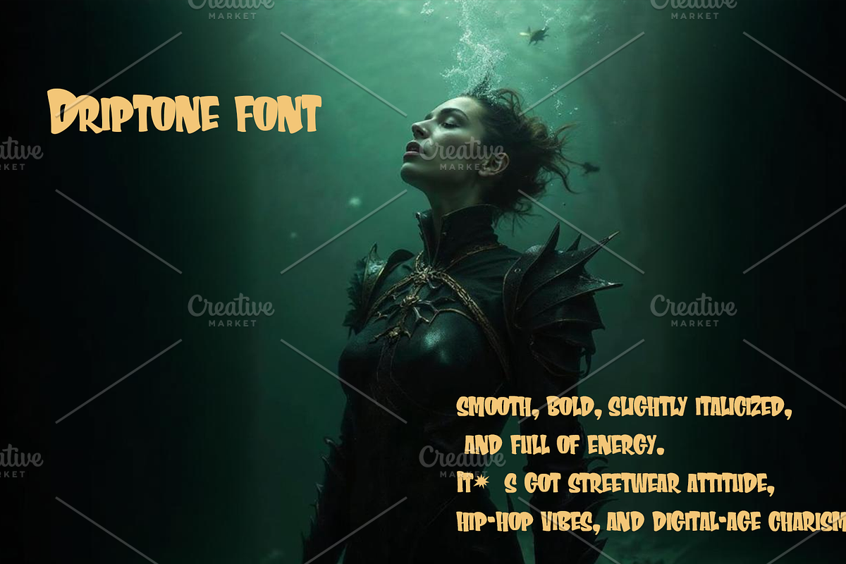 Driptone font-Regular-070-25, a Font by canve (Photo 2 of 2)