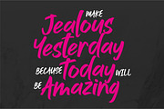 Jushley Shine - BRUSH FONT, a Font by ErgibiStudio (Thumbnail 8 of 11)