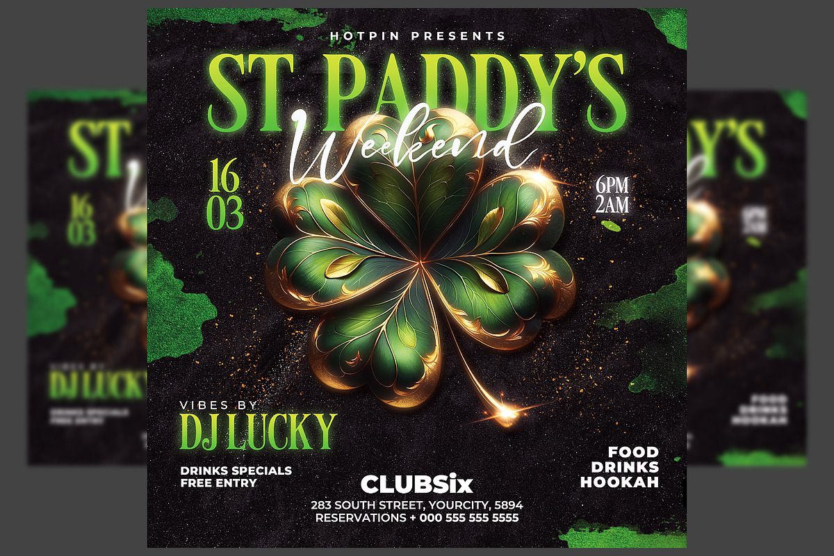 Saint Patricks Day Flyer Template, a Flyer Template by Hotpin (Photo 1 of 2)