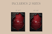 Red Torn Paper Wedding Invitation, an Invitation Template by InvitingStorys (Thumbnail 7 of 12)