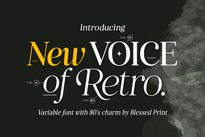 Retro Voice Variable Serif Font