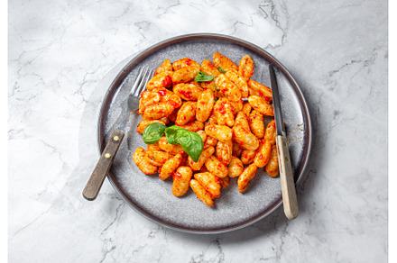 Traditional Italian potato Gnocchi, a Food & Drink Photo by LARISA BLINOVA