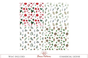 Warm Christmas Watercolor Clipart, an Illustration by MockupWizard (Thumbnail 4 of 6)