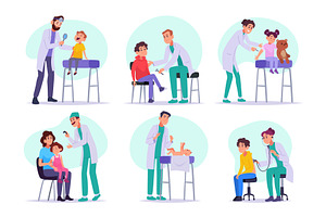Pediatrician. Kids medic examination, an Object Illustration by Onyx
