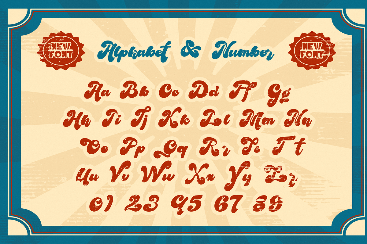 Moctune - Script Retro Display, a Script Font by MaikoHatta (Photo 9 of 9)