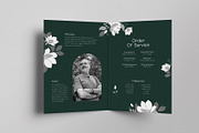 Green Floral Funeral Program, a Brochure Template by Neermana (Thumbnail 4 of 4)