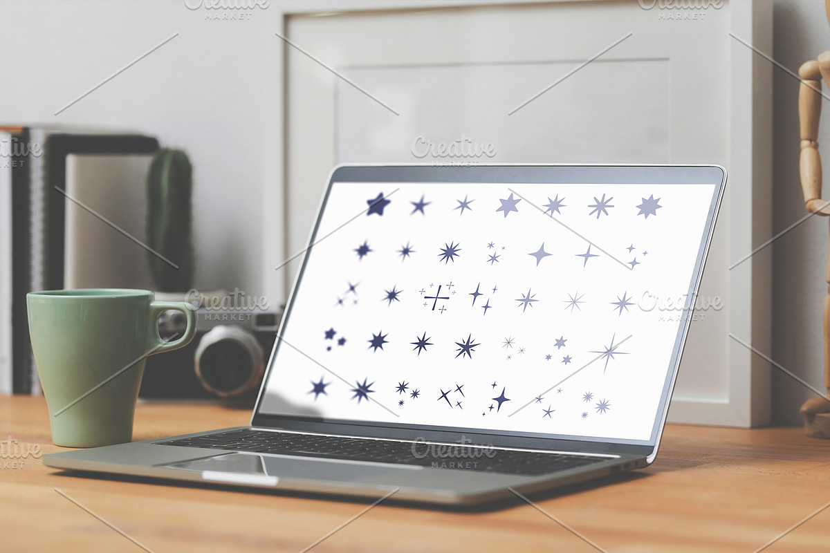 Big set of different vector stars, an Object Graphic by Katya Hatsak (Photo 2 of 2)