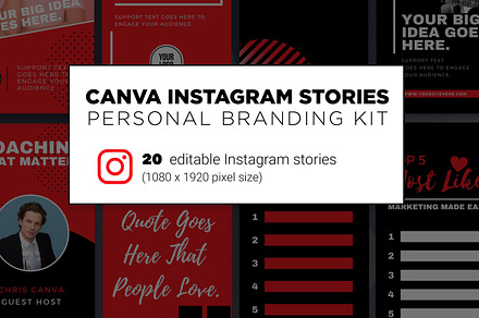 Canva Instagram Stories Business kit