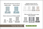 Home 8-pack icon bundle, an Outline Icon by Picture Window (Thumbnail 2 of 10)