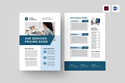Services Pricing Sheet, a Flyer Template by Leaflove (Thumbnail 1 of 5)