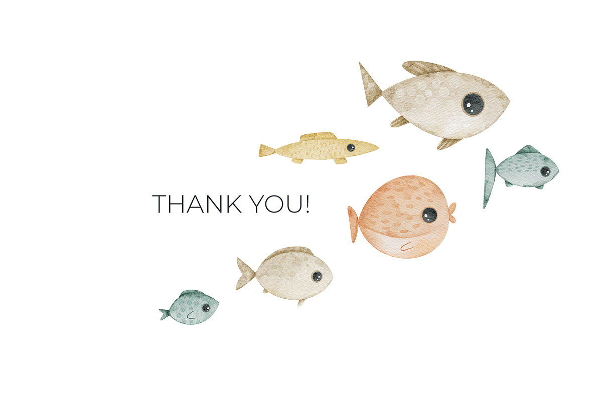 Shoal of Cute Fishes, a Pattern Graphic by tetiartline (Photo 3 of 3)