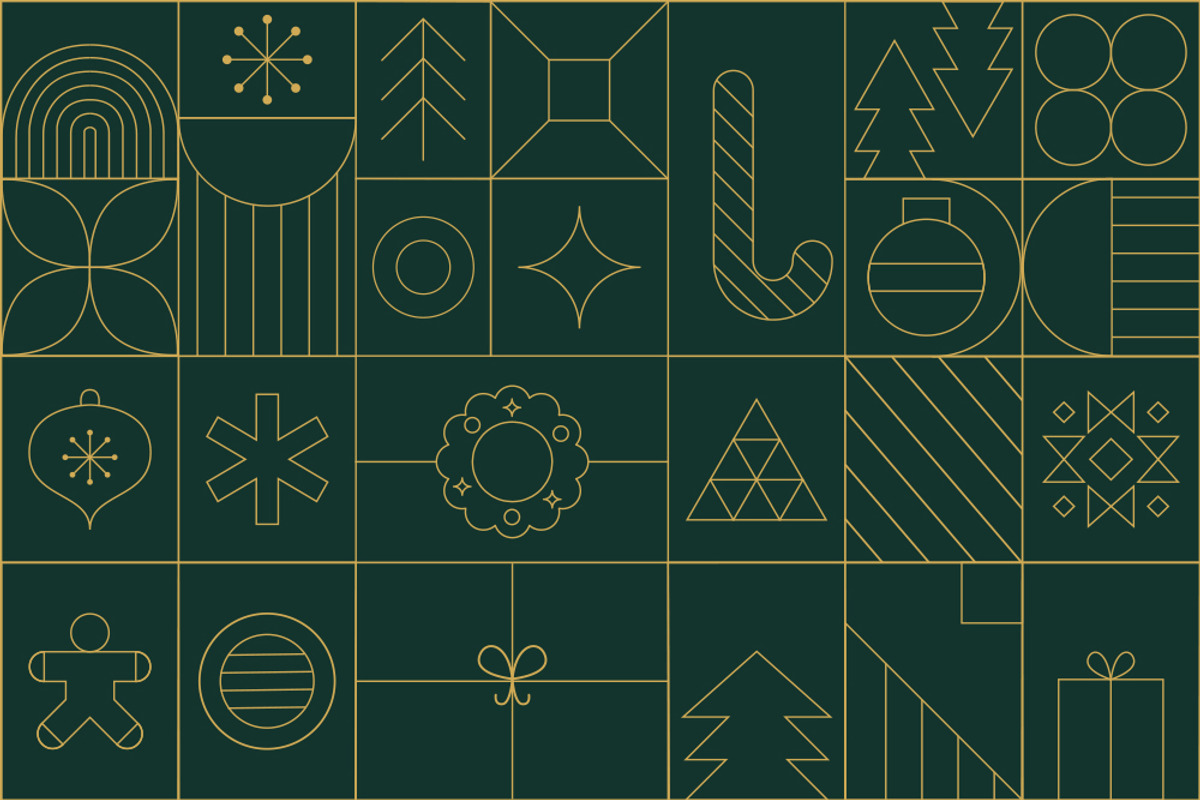 Christmas geometric background., a Background Graphic by Getalo Viktoriia (Photo 1 of 2)