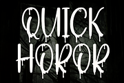 Quick Horor | Script Font, a Script Font by Scratchones (Thumbnail 1 of 8)