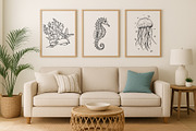 Ocean | Vector line art collection, an Illustration by Navenzeles (Thumbnail 2 of 11)