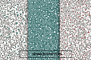 Vector seamless floral pattern.