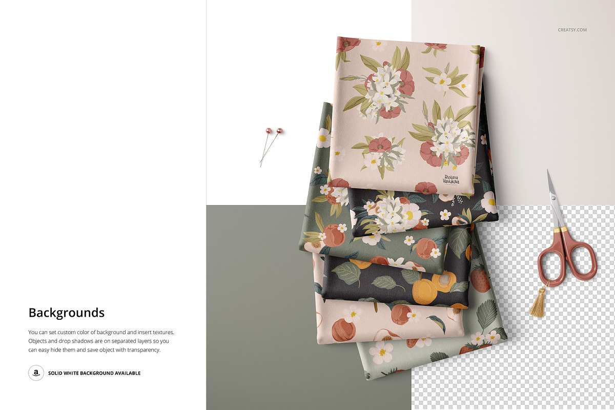 Folded Fabris Mockup (24/FFv.11), a Product Mockup by creatsy5 (Photo 6 of 8)