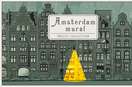 Fresco collection Amsterdam, a Wallpaper Graphic by Natalia0307