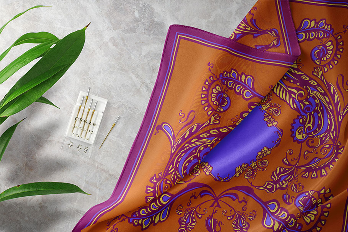 Plum Royale Silk Scarves Design, an Object Graphic by ilustrinna (Photo 11 of 12)