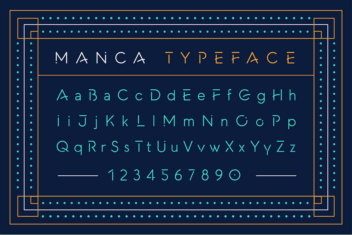 Manca Display Typeface + Extras preview 2