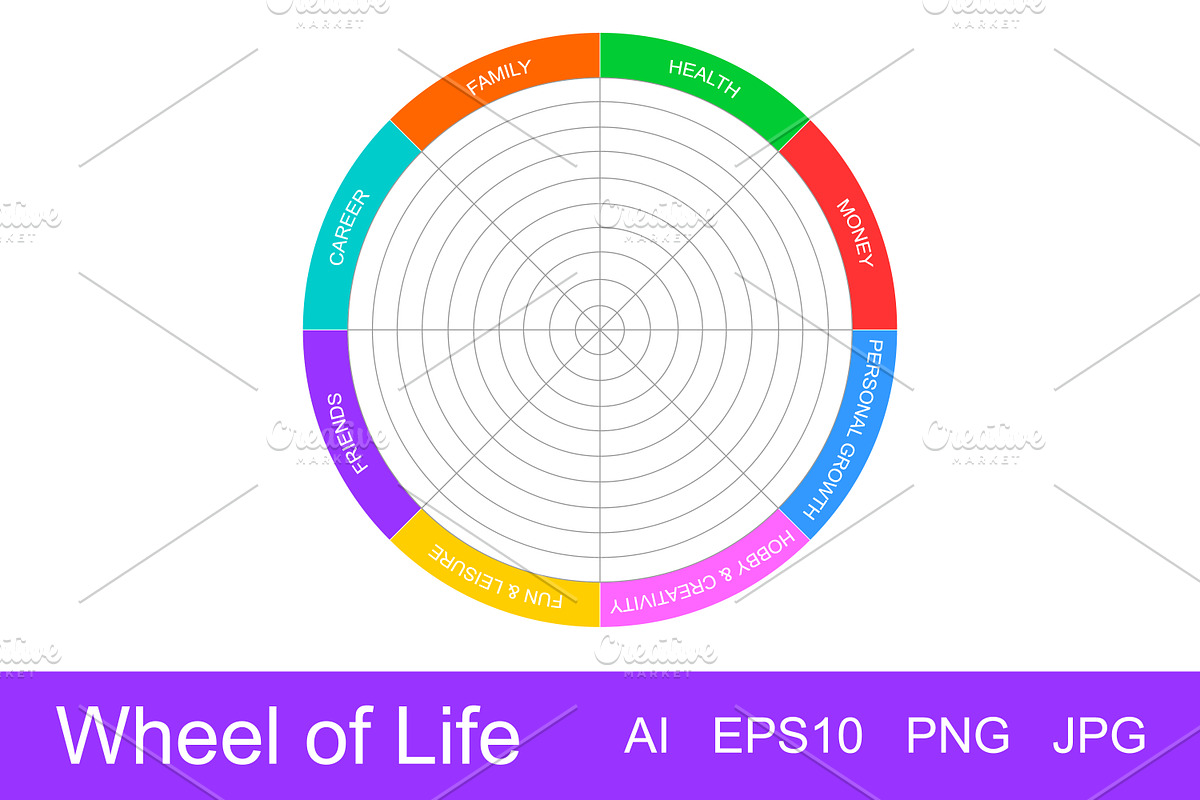 Wheel of Life Balance Template preview 2