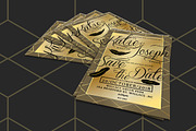 Gold Wedding Invitation, an Invitation Template by Tiaga (Thumbnail 2 of 3)