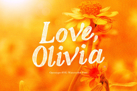 Love, Olivia | Vintage SVG Font
