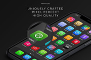700 Bold and Colourful iOS App Icons, a Solid Icon by Phikfyn Icons (Thumbnail 3 of 6)