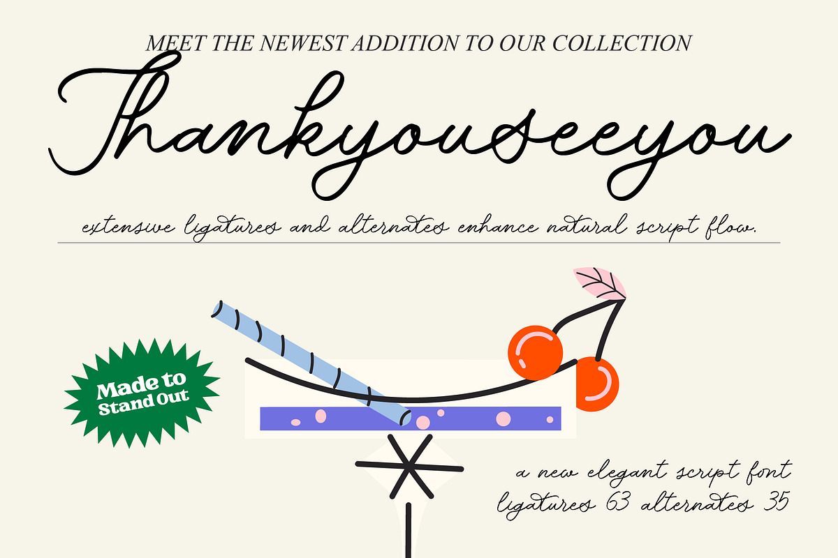 Roselle Amour New Elegant Script, a Script Font by Letterena Studios Script (Photo 15 of 15)