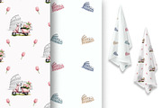 Seamless Paper. Scooter Vespa., a Pattern Graphic by TetianaArt (Thumbnail 4 of 5)