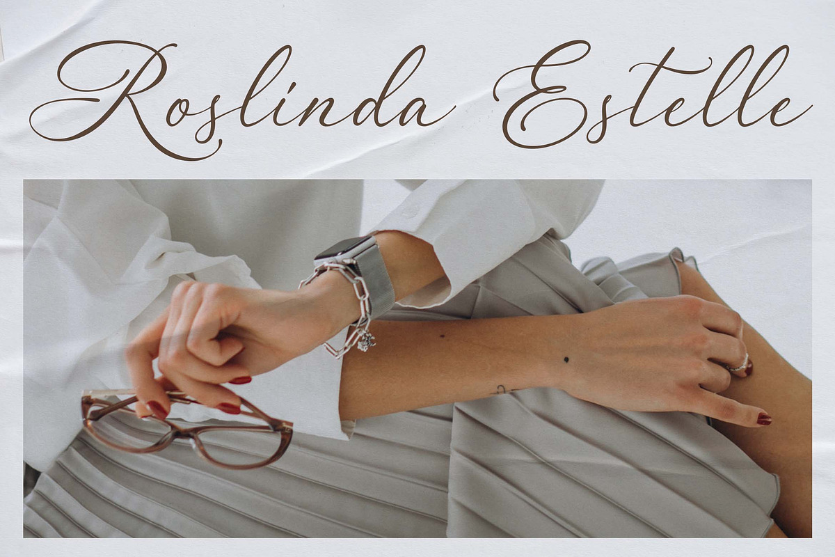 Rindeya a Clean Romantic Script Font, a Script Font by Blankids Studio (Photo 3 of 9)