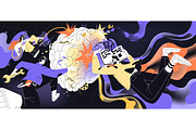 Brain work, mind and AI concept, a Person Illustration by PaperTrident (Thumbnail 5 of 9)