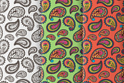 3 vector paisley seamless pattern., a Pattern Graphic by Zarica Art (Thumbnail 1 of 5)