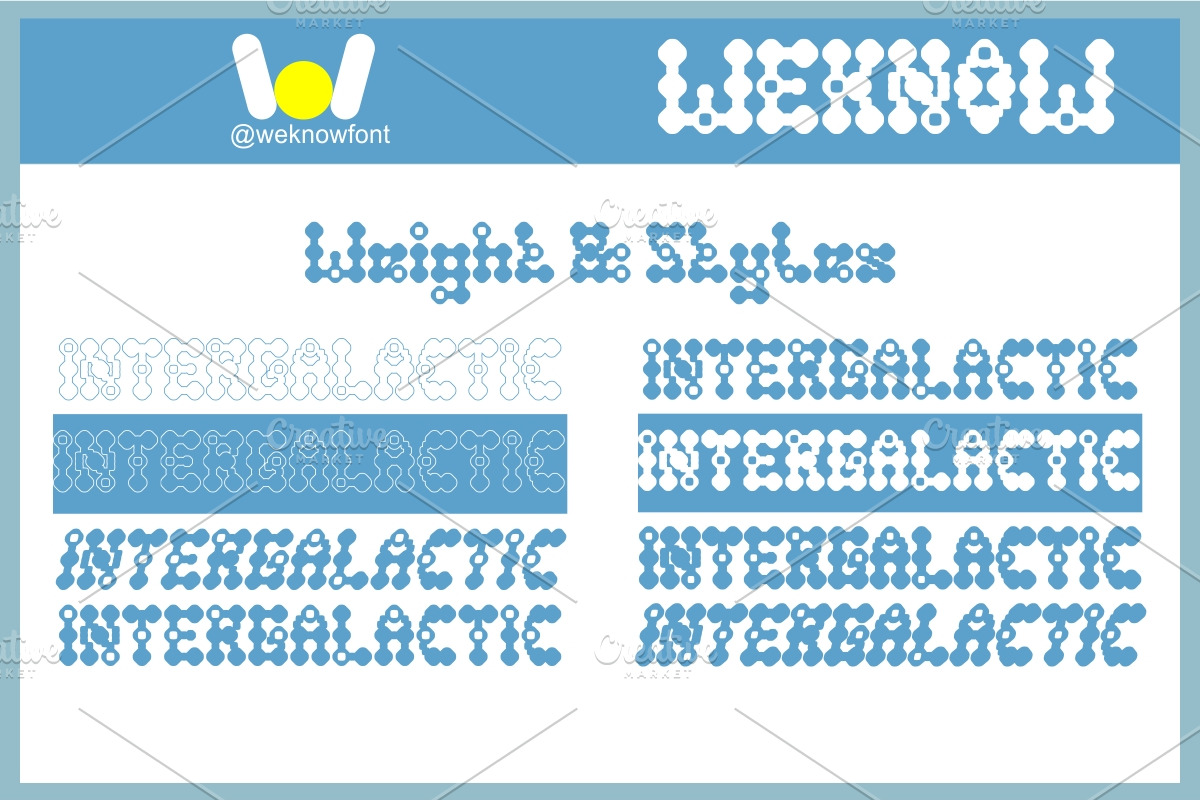 Intergalactic font, a Sans Serif Font by weknow (Photo 7 of 8)