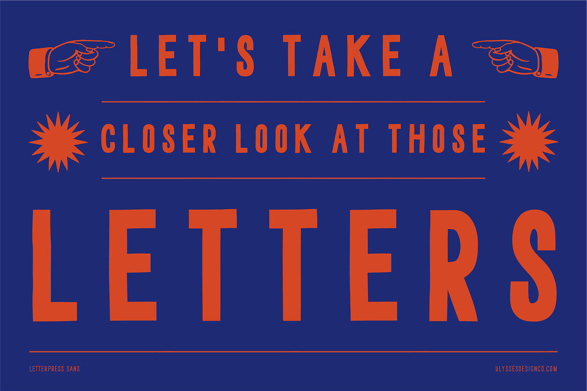 Letterpress Sans, a Sans Serif Font by Ulysses Design Co (Photo 16 of 20)