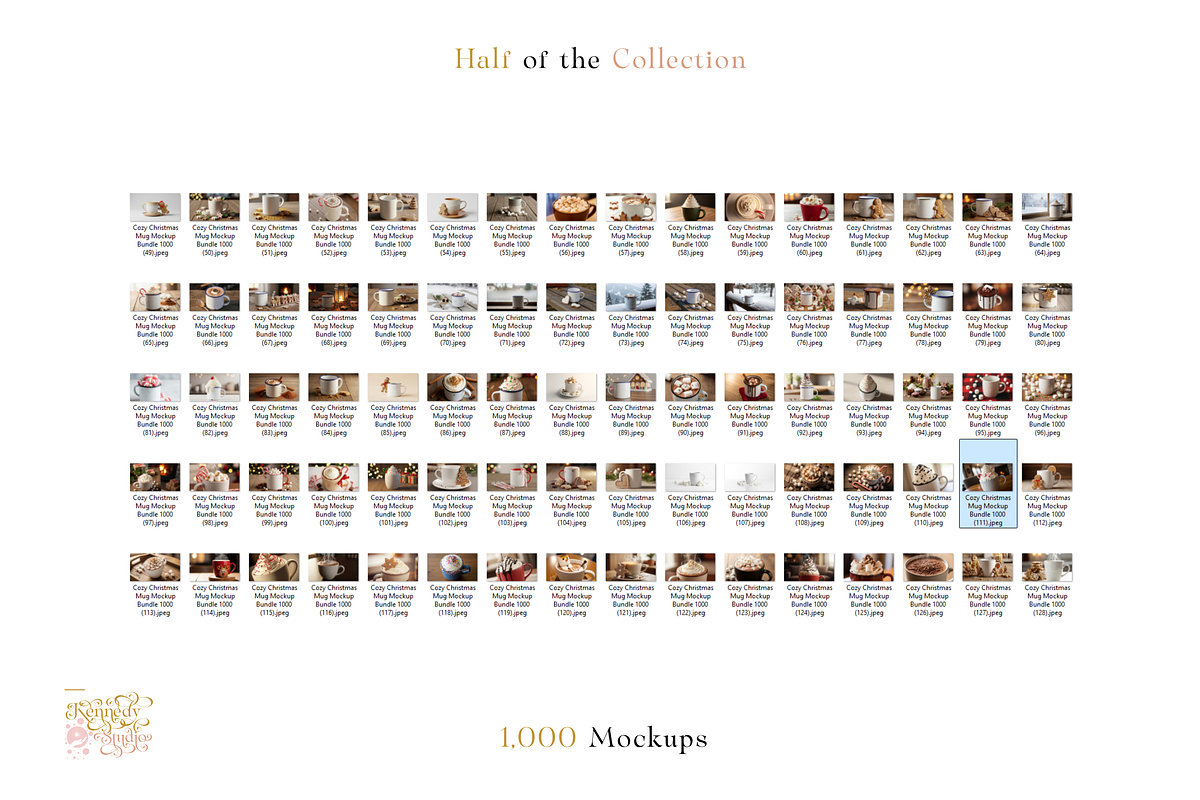 Rustic Christmas Mug Bundle 1000 JPG, a Cups & Container Mockup by KennedyStudio (Photo 10 of 11)