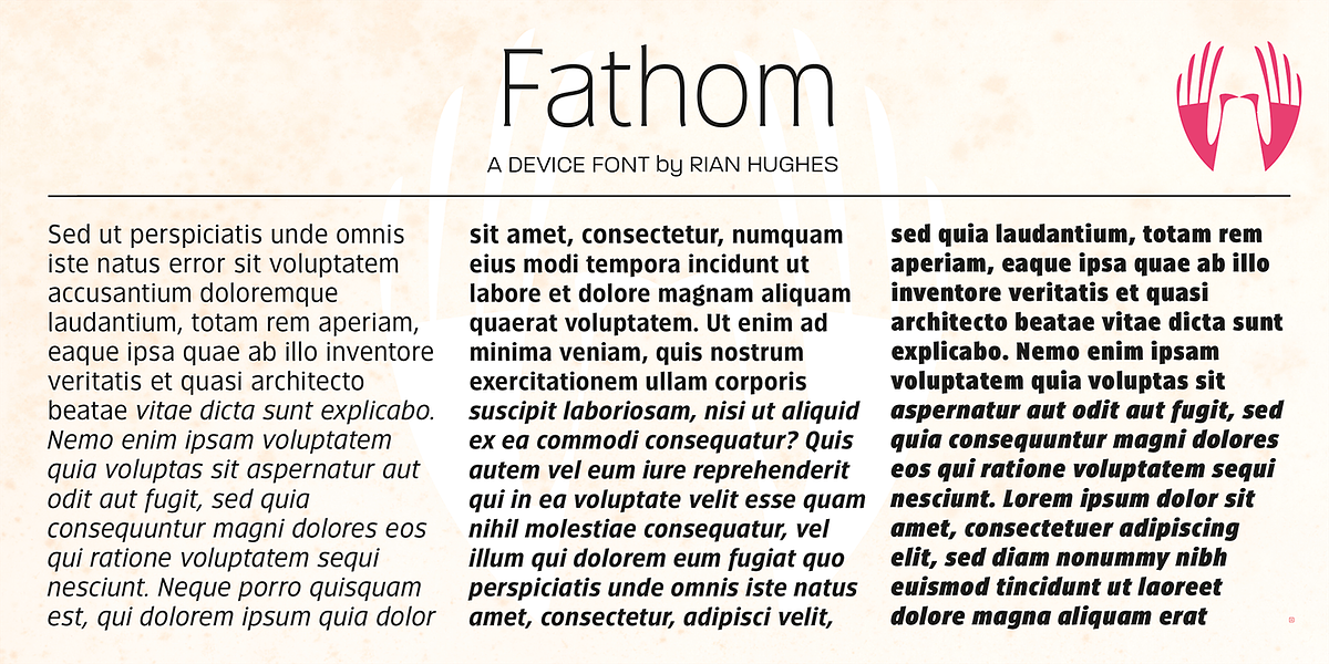 Fathom, a Sans Serif Font by Device (Photo 4 of 11)