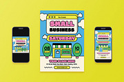 Small Business Saturday Flyer Set, a Flyer Template by Aiyari Graphic (Thumbnail 1 of 3)