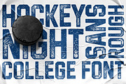 Hockeynight Sans Rough, a Sans Serif Font by XTOPH - Fonts (Thumbnail 1 of 7)