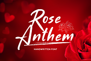 Rose Anthem - Handwritten Font, a Handwritten Font by Sronstudio (Thumbnail 1 of 10)
